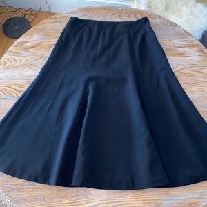 LAUREN lined 96%wpp; A-line side zip skirt/10
